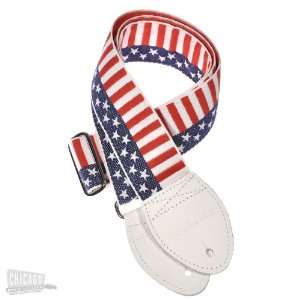   Strap   Old Glory Blue with Red & White Stripes Musical Instruments