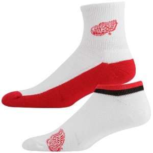    Detroit Red Wings White Red Two Pack Socks