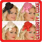 New Black Pink White Red Burlesque Fascinator Moulin Rouge Mini Top 