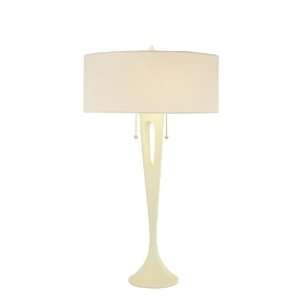  George Kovacs 1 Light Table Lamp in Ivory with White 