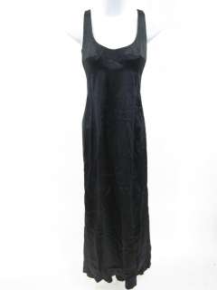 NWT JIL SANDER Silk Black Sleeveless Long Dress Size 34  