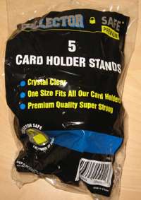 25 Collector Safe Unfoldable Clear Trading Card Stands  