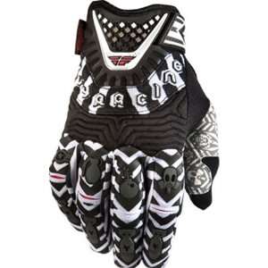 Fly Racing Evolution Youth Boys MX Motorcycle Gloves   Black/White 