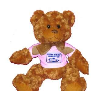  GOD CREATED BROWNIES Plush Teddy Bear with WHITE T Shirt Toys & Games