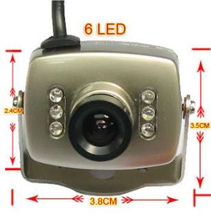 CCTV AUDIO/VIDEO 6IR MINI SPY Color Security D/N Camera  