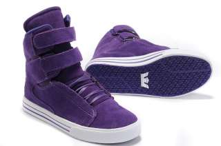 NEW TK Society Supra Justin Bieber shoes Skateboard Shoes  Purple 