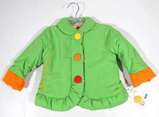 AGATHA RUIZ DE LA PRADA baby girl winter jacket coat parka green 
