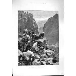  1879 AFGHAN WAR HILL MEN ATTACKING CONVOY SOLDIERS