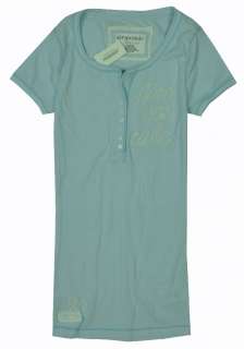 Aeropostale womens embroidered henley shirt  