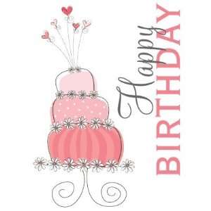  Whimsical Sweet Pink Cake Birthday Custom Stamps Office 