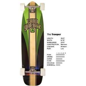  Landyachtz Trooper Bamboo Complete Longboard Skateboard 