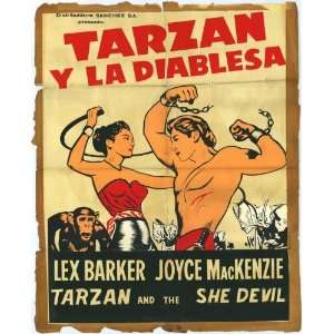  Tarzan and the She Devil Movie Poster (27 x 40 Inches 