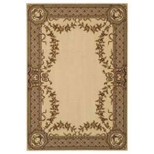 Couristan Royal Luxury Greenwich Ivory 13290004 Traditional 47 x 66 