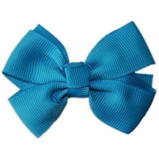   Posies Accessories Bitty Grosgrain Turquoise Blue Hair Bow Clothing