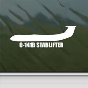  C 141B STARLIFTER White Sticker Military Soldier Laptop 