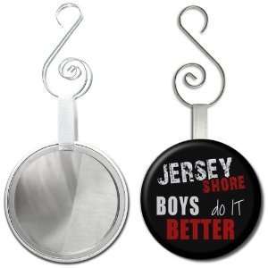 Creative Clam Jersey Shore Boys Do It Better 2.25 Inch Glass Mirror 