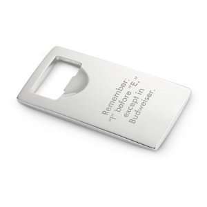 Personalized Silver Bottle Opener Gift