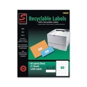  Simon Recyclable Return Address Label   White   SJPSL15029 