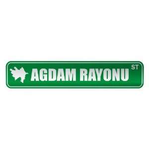   AGDAM RAYONU ST  STREET SIGN CITY AZERBAIJAN