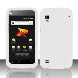 Accessory For Boost Mobile ZTE WARP Soft Gel Phone Cover WHITE SKIN 
