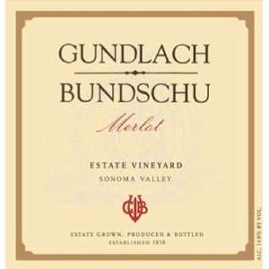  2007 Gundlach Bundschu Merlot 750ml Grocery & Gourmet 