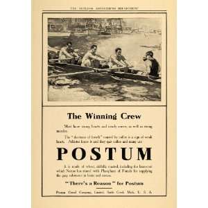  1910 Ad Postum Cereal Battle Creek Michigan Caffeine Free 