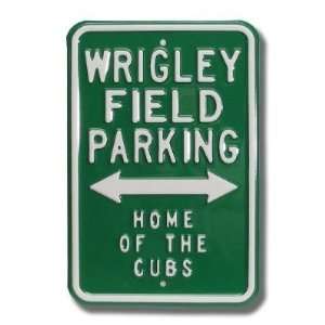 Wrigley Field Parking Home of the Cubs Parking Sign 12 x 18 MLB 