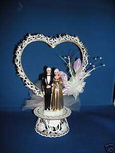 NEW 50TH WEDDING ANNIVERSARY COUPLE CAKETOPPER  