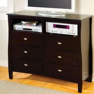   Designs Milano Media Chest in Espresso   JEG 8916