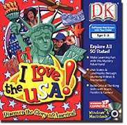 DK   I LOVE THE USA   HISTORY & GEOGRAPHY Runs on Windows 7 Vista 