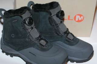New NIB Mens Merrell Whiteout Boa Waterproof Work Boots Size 9 US M 43 