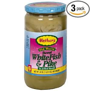 Mothers Old World White Pike Jellied, 24 ounces (Pack of 3)  