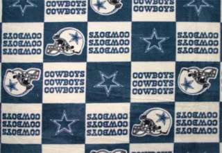 Dallas Cowboys NFL Football Print Fleece Fabric  