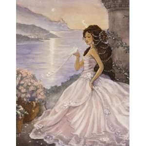  01155 Artist Signed Home Decor Giclee Painting Cinderella 