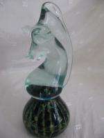 Mdina Art Glass Sea Horse Paper Weight  