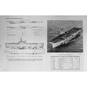  1953 54 Aircraft Carrier Ships Colussus Glory Venerable 