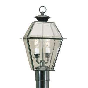  Westover Outdoor Post Lantern in Black Size 22 H x 12 W 