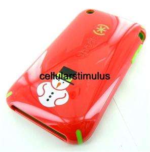 New OEM Red/Green Christmas Snow Man Speck Candy Shell Cover Case 