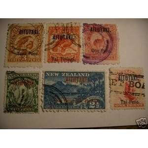  AITUTAKI SCOTT # 1 6 USED SET 