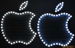 Steve Jobs Memorial LED Light Board, DIY Electronic kit. Warm White 