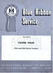 INTERNATIONAL Power Train 1206 1256 1456 Service Manual  