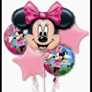 Minnie Mouse Birthday Balloon Bouquet Party kit set  