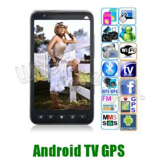 Android 2.2 Dual sim WIFI GPS 4.3 WI FI TV Mobile FM SMART Cell 