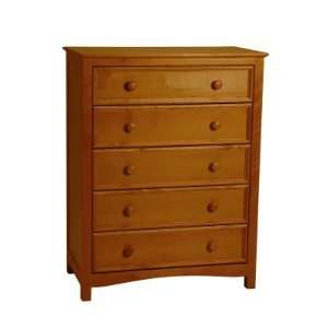  Bolton Cooley Mission 5 Drawer Chest, Honey