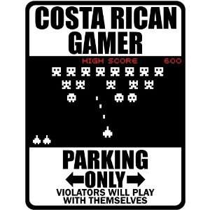  New  Costa Rican Gamer   Parking Only ( Invaders Tribute 