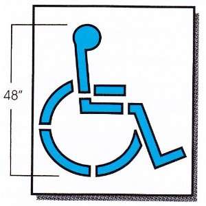 Handicap Parking Stencil 48 x 43 1/2