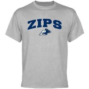  NCAA Akron Zips Ash Mascot Arch T shirt