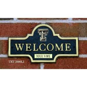  Texas Tech Red Raiders Personalized Welcome Plaque Sports 