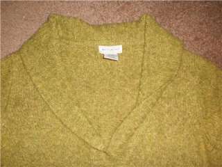 Green Sage Sweater Cardigan Shrug White Stag Size XL 16/18  