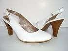   OLINA Womens Shoes Size 9.5M White Patent Leather Slingback Pumps